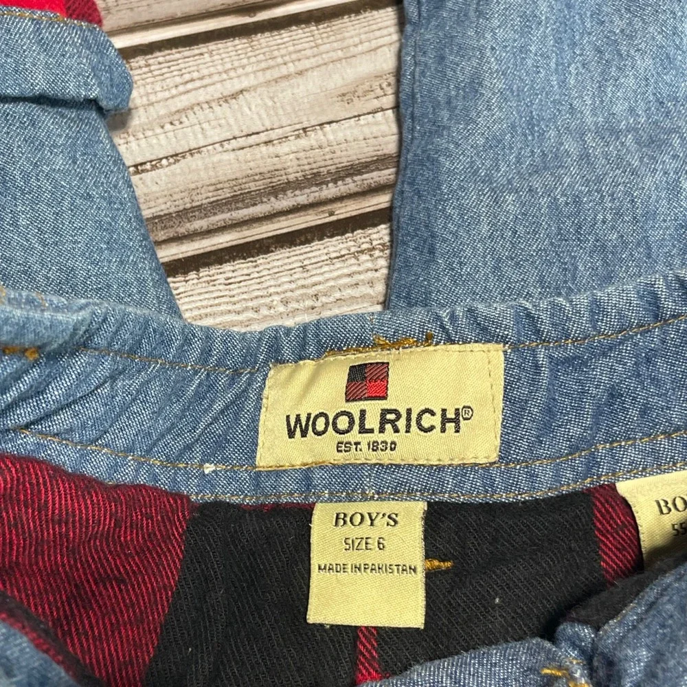 Woolrich Boys Pants Blue‎ Pockets Flannel Lined Size 6